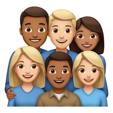 a group of 4 people all of SAME AGE GROUp two men n two women sticker