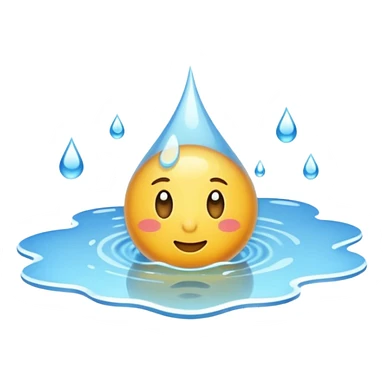 water on the ground sticker