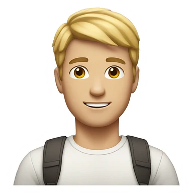 Young, white guy with short brown / blonde hair sticker