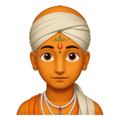 hare krishna tilak sticker