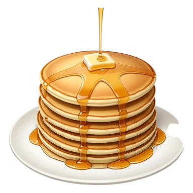 Plate of pancakes  sticker