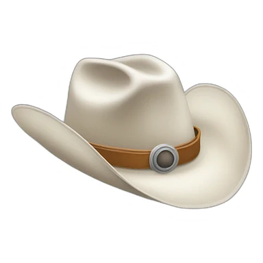 cowboy hat ghost sticker