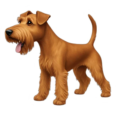 irish terrier playing sticker