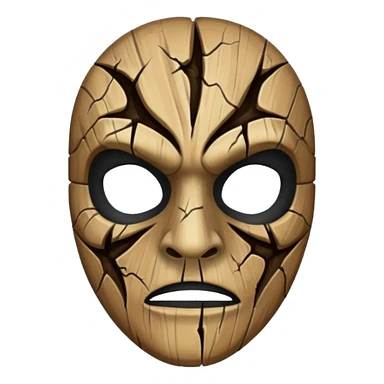 haunted dark mask sticker
