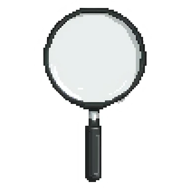 magnifying glass sticker