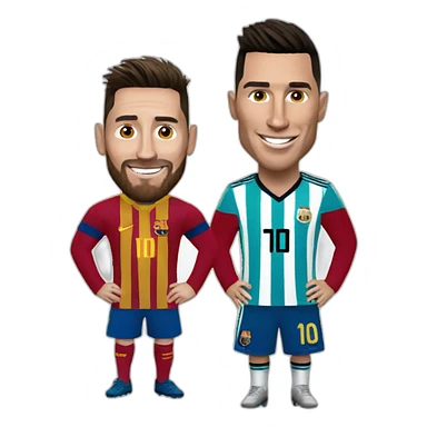 Messi and Ronaldo  sticker