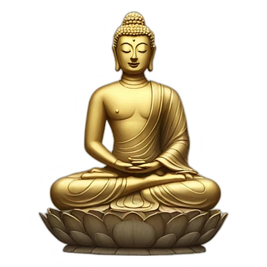 seated buddha sticker