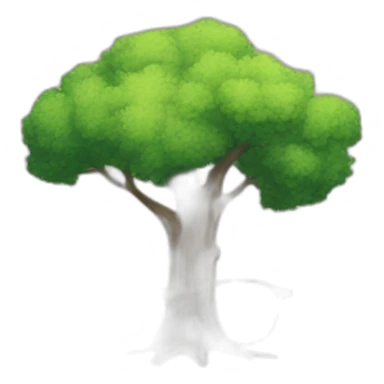 studio ghibli oak tree with nerd glasses sticker