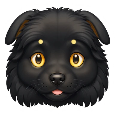 Cachorro preto sticker