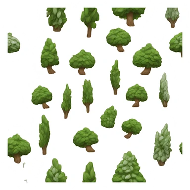 cypress tree seeds sticker