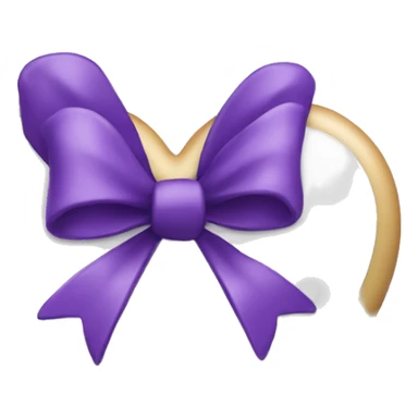 Purple Heart with white bow sticker