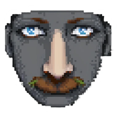 Simple nose pixel art sticker