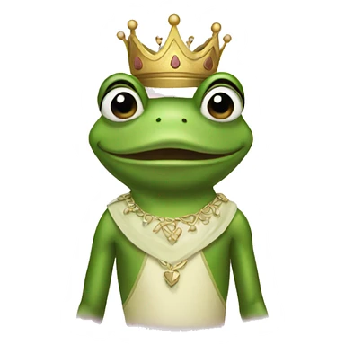 Frog princess  sticker