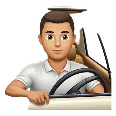 Ronaldo with a car sticker