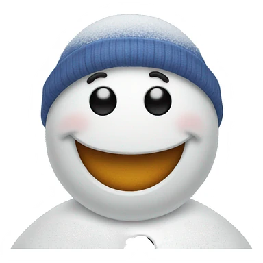 Snowman smiley sticker