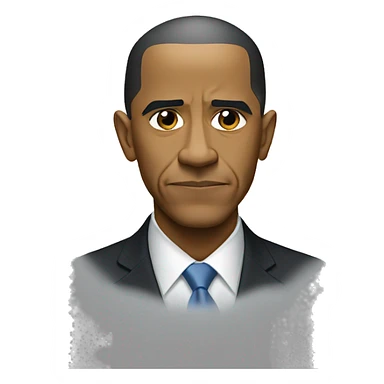 Barack Obama stare  sticker