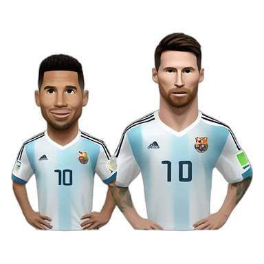 Ronaldo et Messi sticker