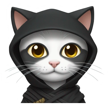 Ninja cat sticker