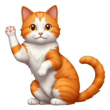 stretching cat  sticker