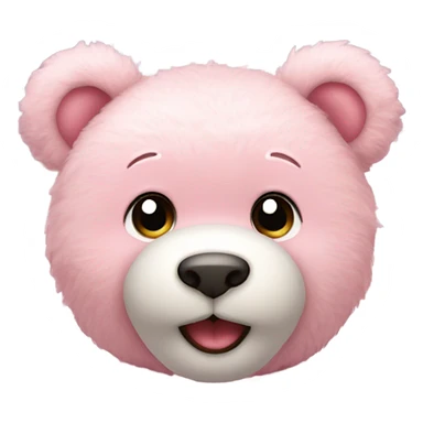 Light pink teddy bear sticker