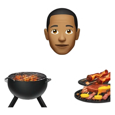 Jeff Mills bbqing sticker