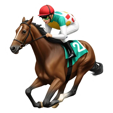 Horse racing sticker