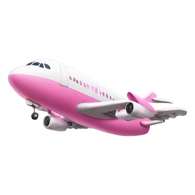 Pink airplane sticker