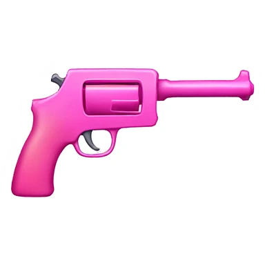 pink gun with a bow sticker