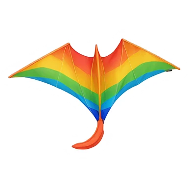 Dinosaur flying kite sticker