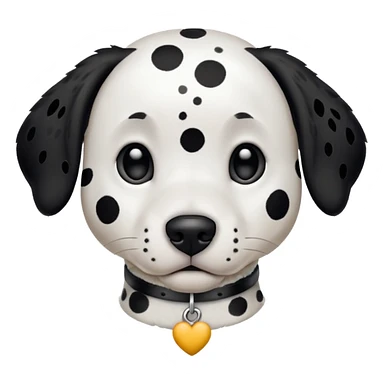 Dalmatian with spotted collar sticker