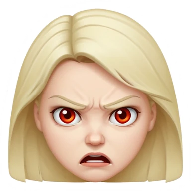 Beautiful woman angry and sick of idiots sticker