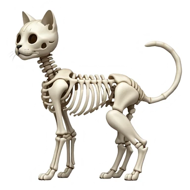 esqueleto de gato sticker