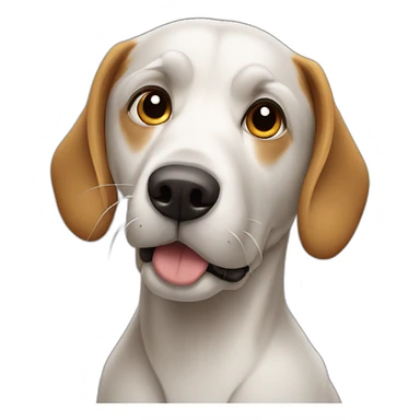 chien regardant un film sticker