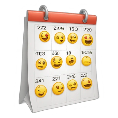 calendario de dias sticker