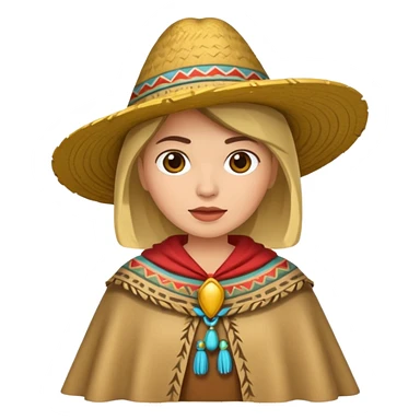 woman with pancho sticker