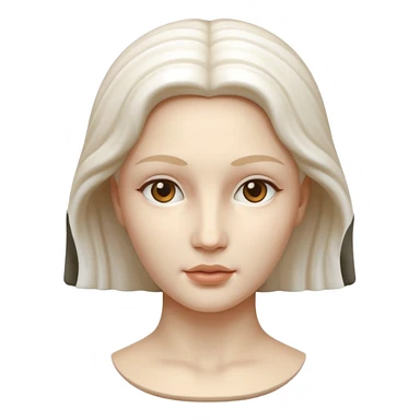 Marble style statue of woman face sticker