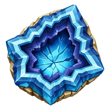 Blue geode  sticker