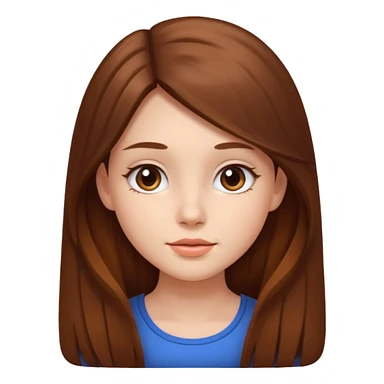 a girl with square face sticker