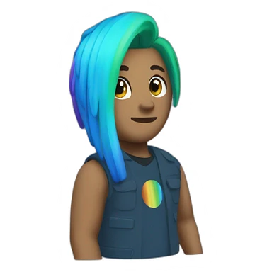 blue rainbow friends roblox sticker