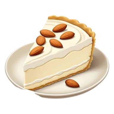 cromboloni with cream cheese on top and almond slice sticker