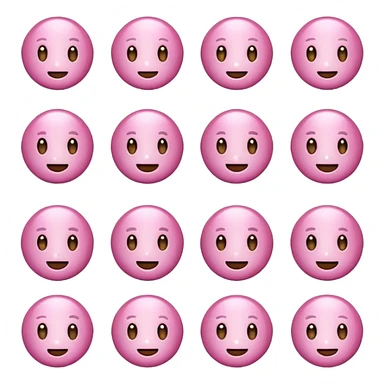 Mini emojis of pink stanley sticker