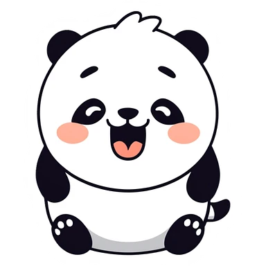 sleepy morning panda sticker