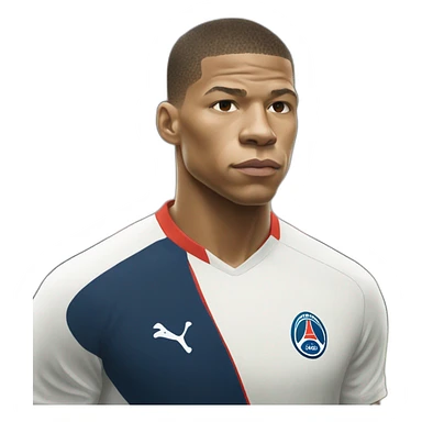 Mbappé qui court sticker