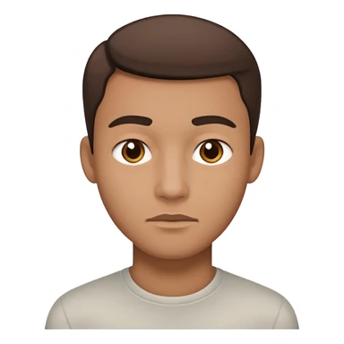 racially ambiguous male face sticker