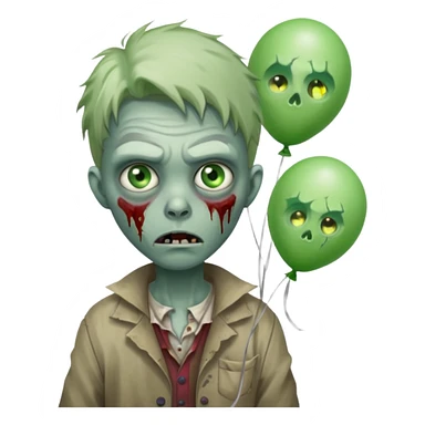 Street Balloon Seller zombie  sticker