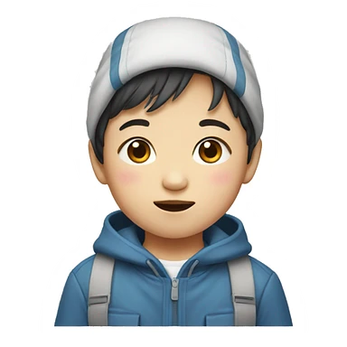 twin korean boy child sticker