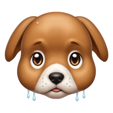 Sad puppy eyes sticker