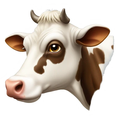 cow side view sticker