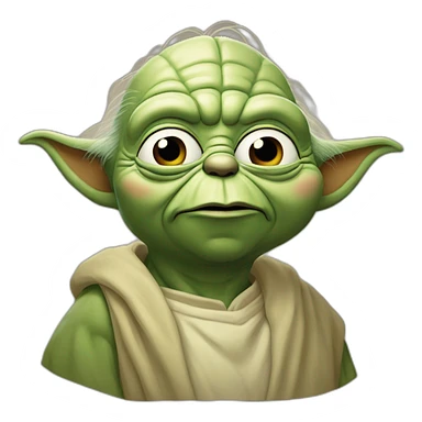 Yoda qui fait un bisou à homer simpson sticker