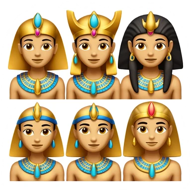 fammi una emoji che rappresenta tutti gli dei egizi sticker